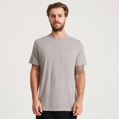 Roark Made To Fade Short Sleeve Tee in Washed Grey - Men