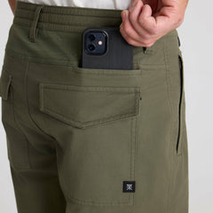 Roark Layover Pro Traveler Shorts in Military - Men