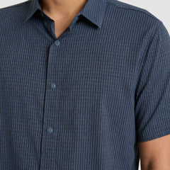 Roark Bless Up Breathable Stretch Shirt - Navy - Men