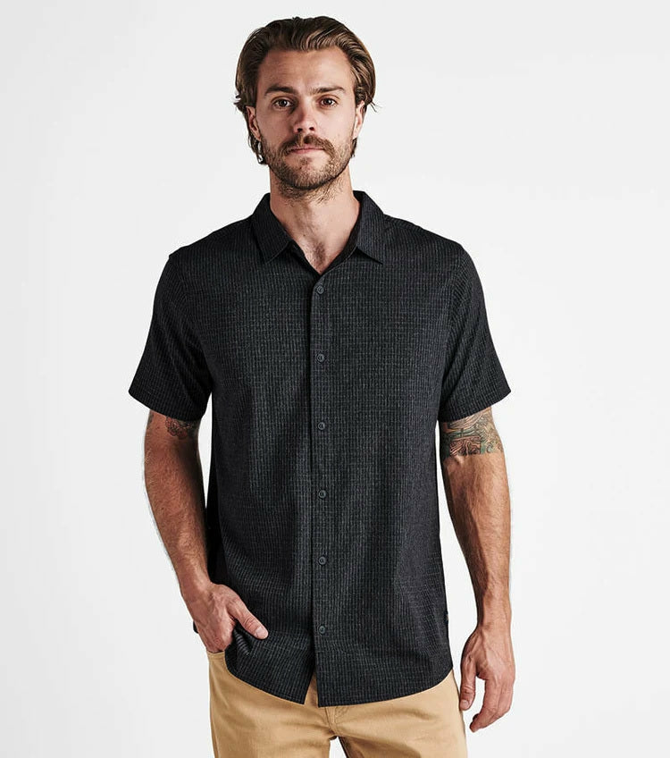 Roark Bless Up Breathable Stretch Shirt - Black - Men
