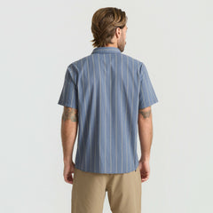 Roark Bless Up Breathable Stretch Shirt in Neptune - Men