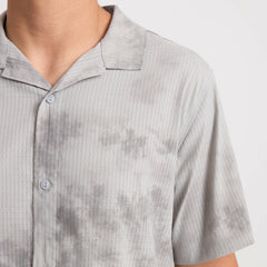 Roark Bless Up Trail Button Up Shirt in Ghost Grey - Men|Run / Active