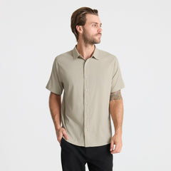 Roark Bless Up Breathable Stretch Shirt in Fossil - Men