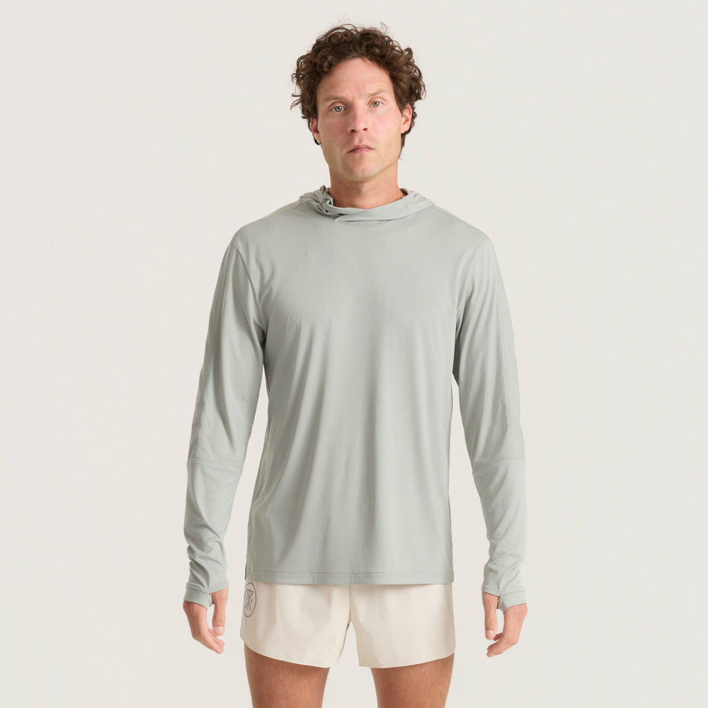 Roark Alta Elite Trail Hood in Grey - Men|Run / Active