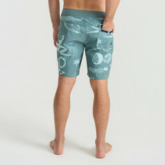 Roark Passage Boardshorts in Slate Green - Men