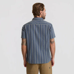 Roark Crosswinds Button Up Shirt in Neptune - Men