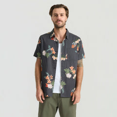 Roark Journey Short Sleeve Button Up Shirt in Onyx - Men