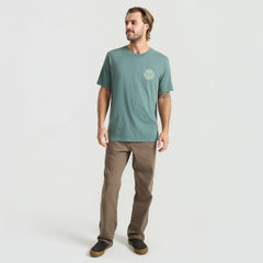 Roark Goin Global Premium Tee in Slate Green - Men