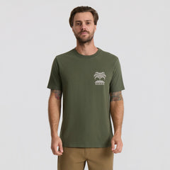 Roark Moto Palm Premium Tee in Military - Men