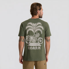 Roark Moto Palm Premium Tee in Military - Men