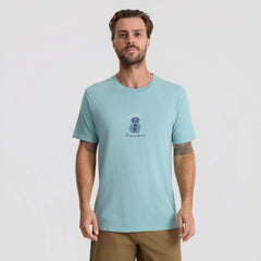 Roark Beats Of Discovery Premium Tee in Hazy Blue - Men