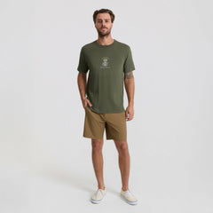 Roark Beats Of Discovery Premium Tee in Military - Men