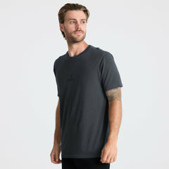 Roark Safecamp Embroidery Premium Tee in Charcoal - Men