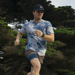 Roark Mathis Active Tie Dye Pocket Short Sleeve Tee in Neptune Tie Dye - Men|Run / Active