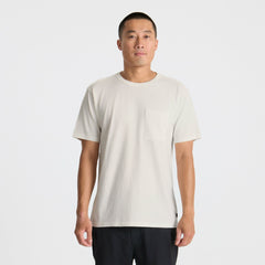 Roark Well Worn Organic Short Sleeve Tee in Off White - Men