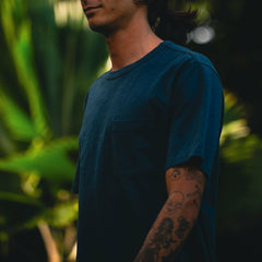 Roark Well Worn Organic Short Sleeve Tee in Navy - Men