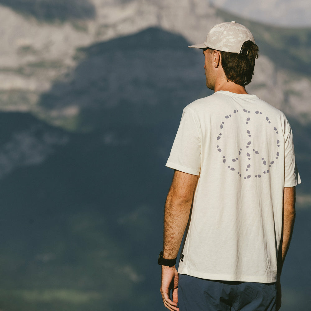 Roark Mathis Active Short Sleeve Tee in Unbleached - Men|Run / Active