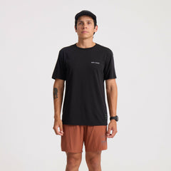 Roark Mathis Active Short Sleeve Tee in Black - Men|Run / Active