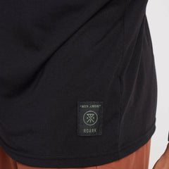 Roark Mathis Active Short Sleeve Tee in Black - Men|Run / Active