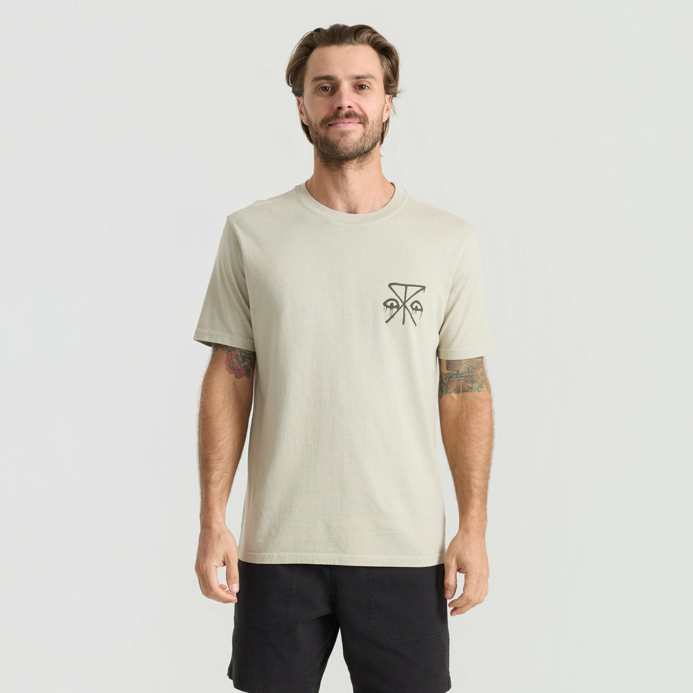 Roark Safecamp Premium Tee in Fossil - Men
