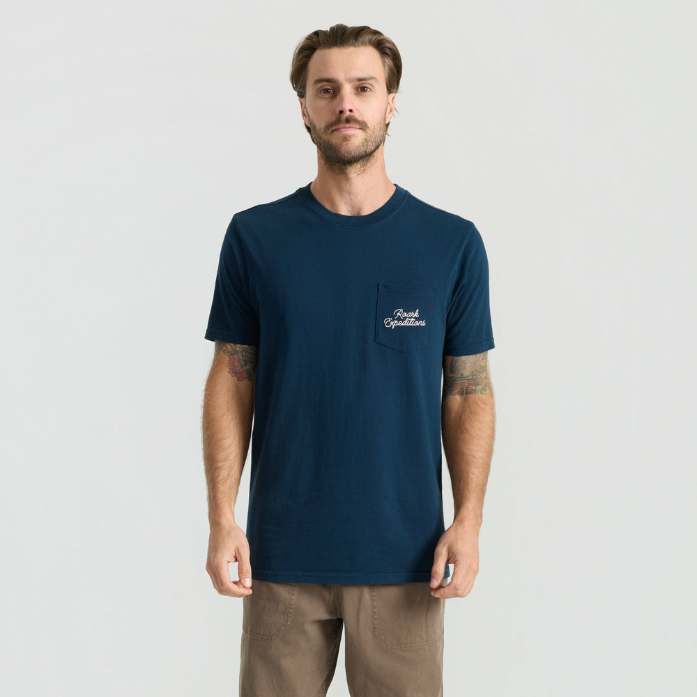 Roark Expeditions Pocket Premium Tee in Navy - Men