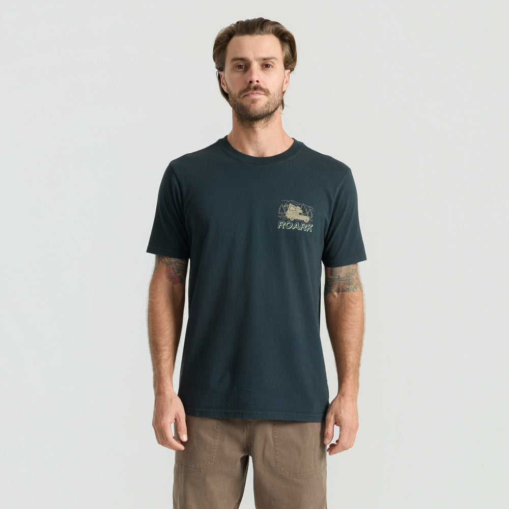 Roark Camper Premium Tee in Washed Black - Men