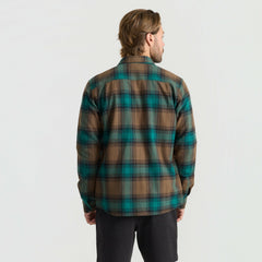 Roark Crossroads Organic Cotton Flannel in Mushroom - Men