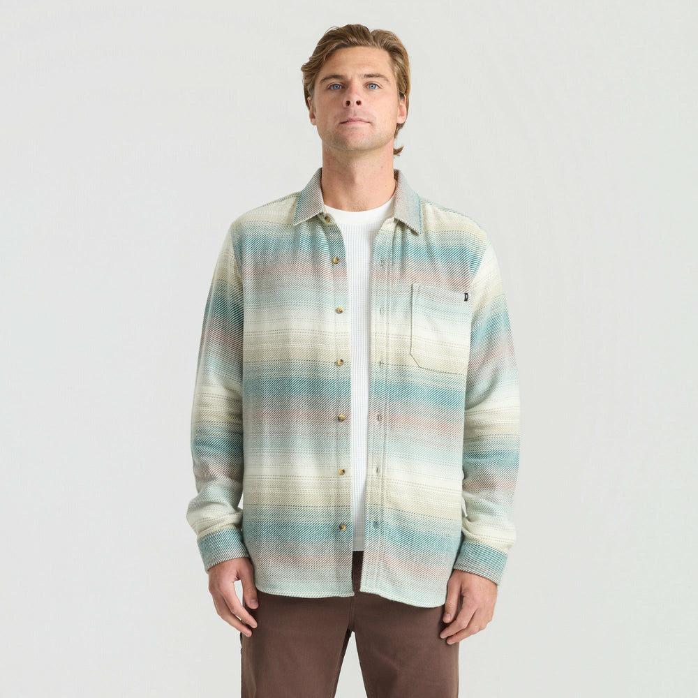 Roark Crossroads Organic Cotton Flannel in Unbleached - Men