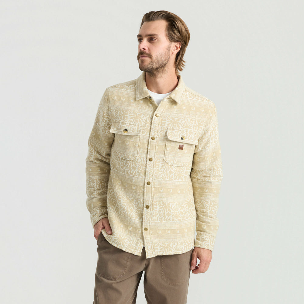 Roark Nordsman Jacquard Flannel in Oat - Men