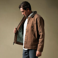 Roark Open Roads Waxed Canvas Jacket in Otter - Men