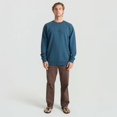 Roark Safe Camp Embroidery Crew in Navy - Men
