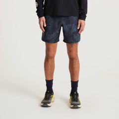 Roark Serrano Active Stretch Shorts in Navy Tie Die - Men|Run / Active