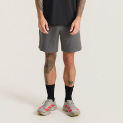 Roark Serrano 7" Active Stretch Shorts in Charcoal Heather - Men|Run / Active