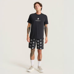 Roark Serrano 7" Active Stretch Shorts in Black Print - Men|Run / Active