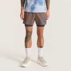 Roark Bommer 3.5" Shorts in Faded Brown - Men|Run / Active