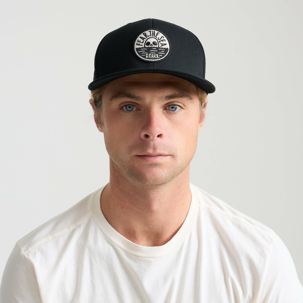 Roark Fear The Sea Snapback Hat in Black - Men