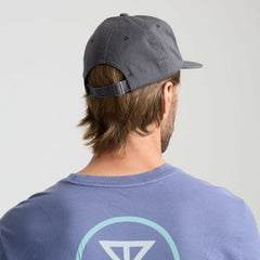 Roark Made To Fade 6 Panel Strapback Hat in Washed Charcoal - Men
