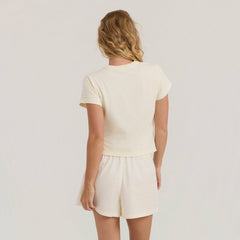 Roark Sunbound Muse Premium Tee in Bone - Women