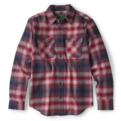 Orvis | Yarn-Dyed Moleskin Long-Sleeved Plaid Shirt