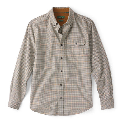 Orvis | Spencer Houndstooth Pure Cotton Long-Sleeve Shirt