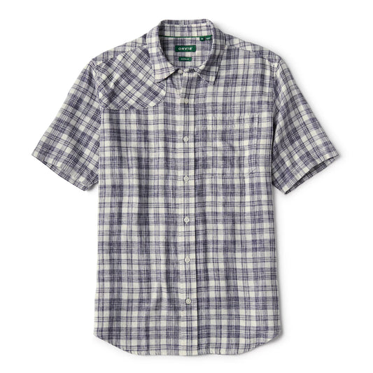 Orvis | Space-Dyed Plaid Short-Sleeve Shirt