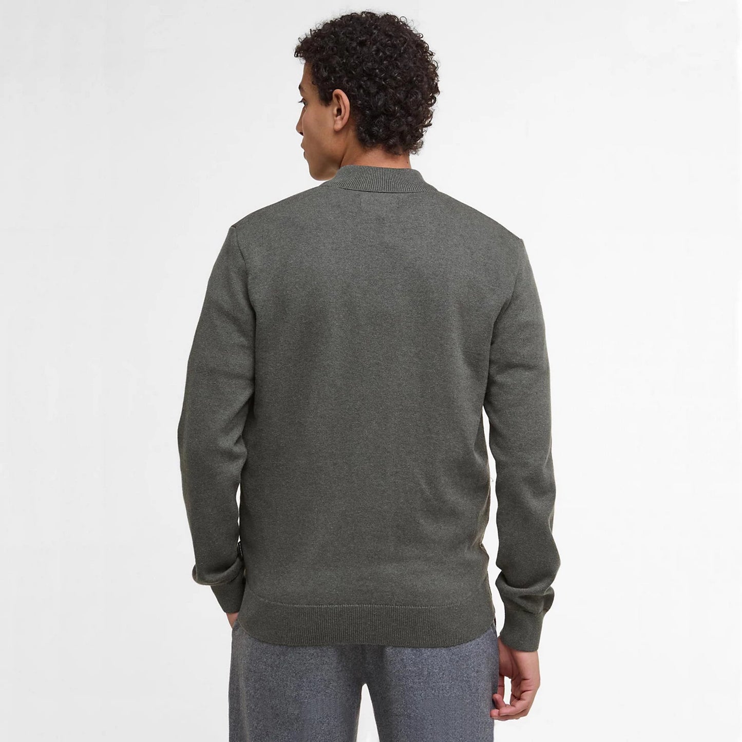 Orvis | Barbour® Essential Carn Baffle Zip-Through Knitted Sweater