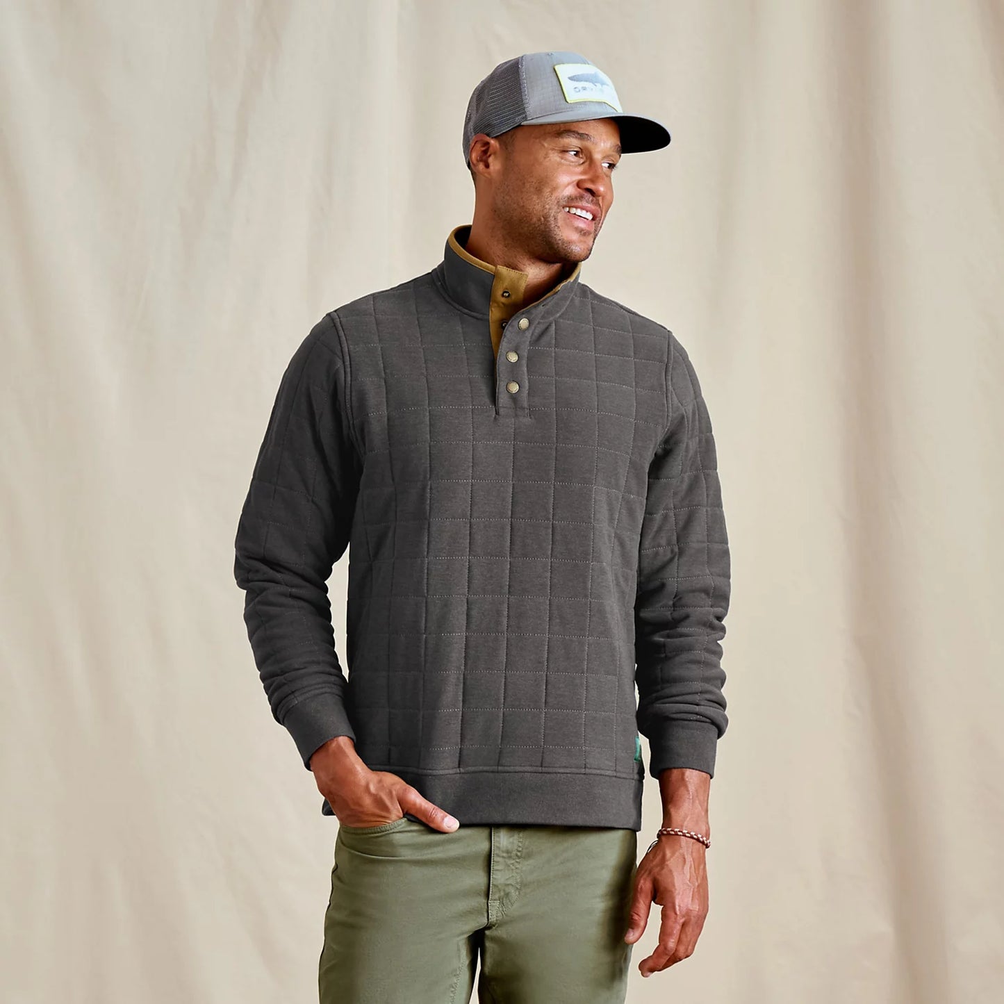 Orvis | Men's Battenkill Quilted 1/4-Snap Sweatshirt