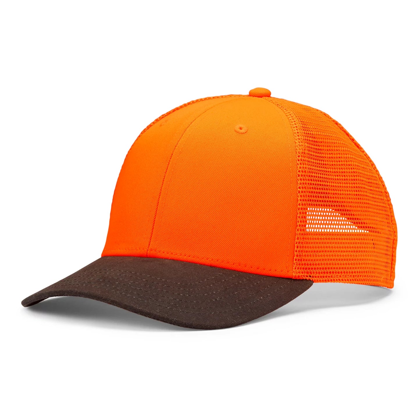 Orvis | Blaze Orange Waxed Brim Mesh Cap