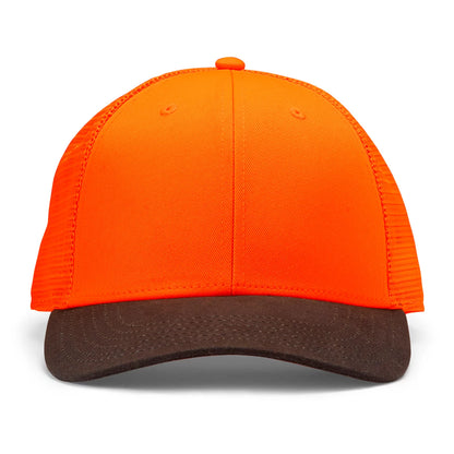 Orvis | Blaze Orange Waxed Brim Mesh Cap
