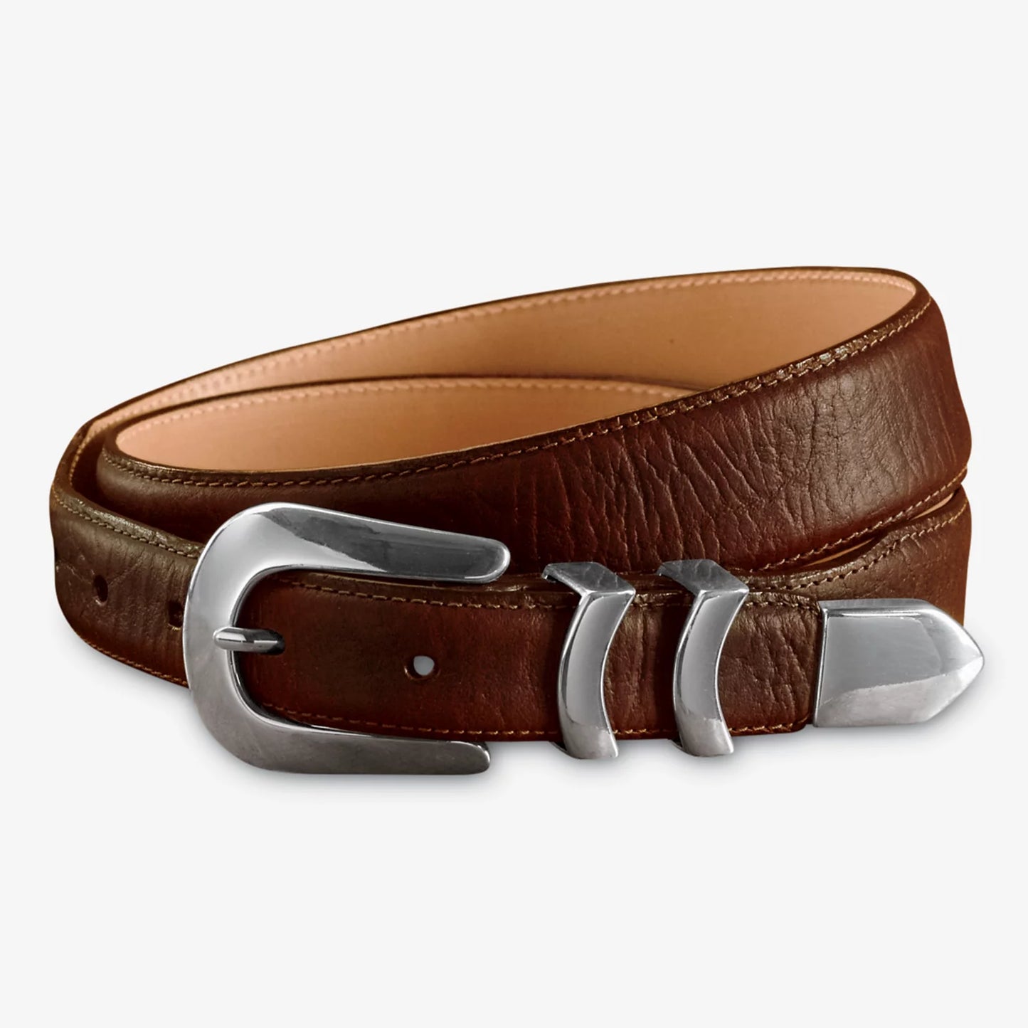 Orvis | Silver Buckle Bison Tapered-Edge Belt