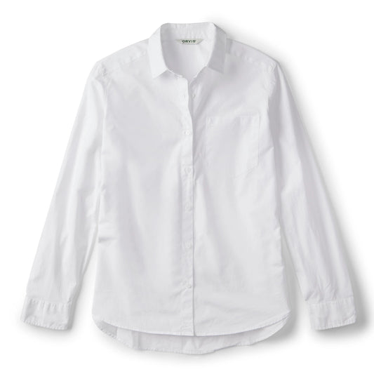 Orvis | Women's Heritage Poplin Garment-Dyed Long-Sleeve Shirt