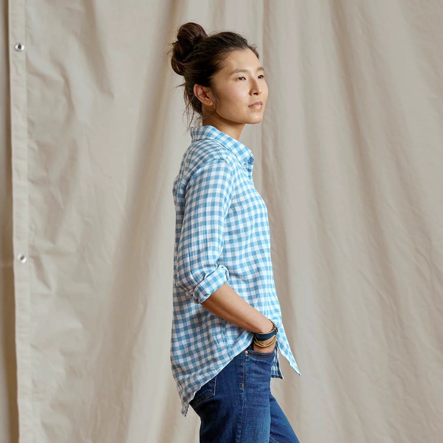 Orvis | Everyday Lightweight Plaid Long-Sleeve Boyfriend Shirt