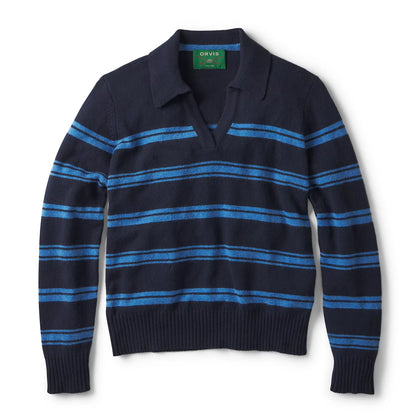 Orvis | Brookside Striped Polo Sweater