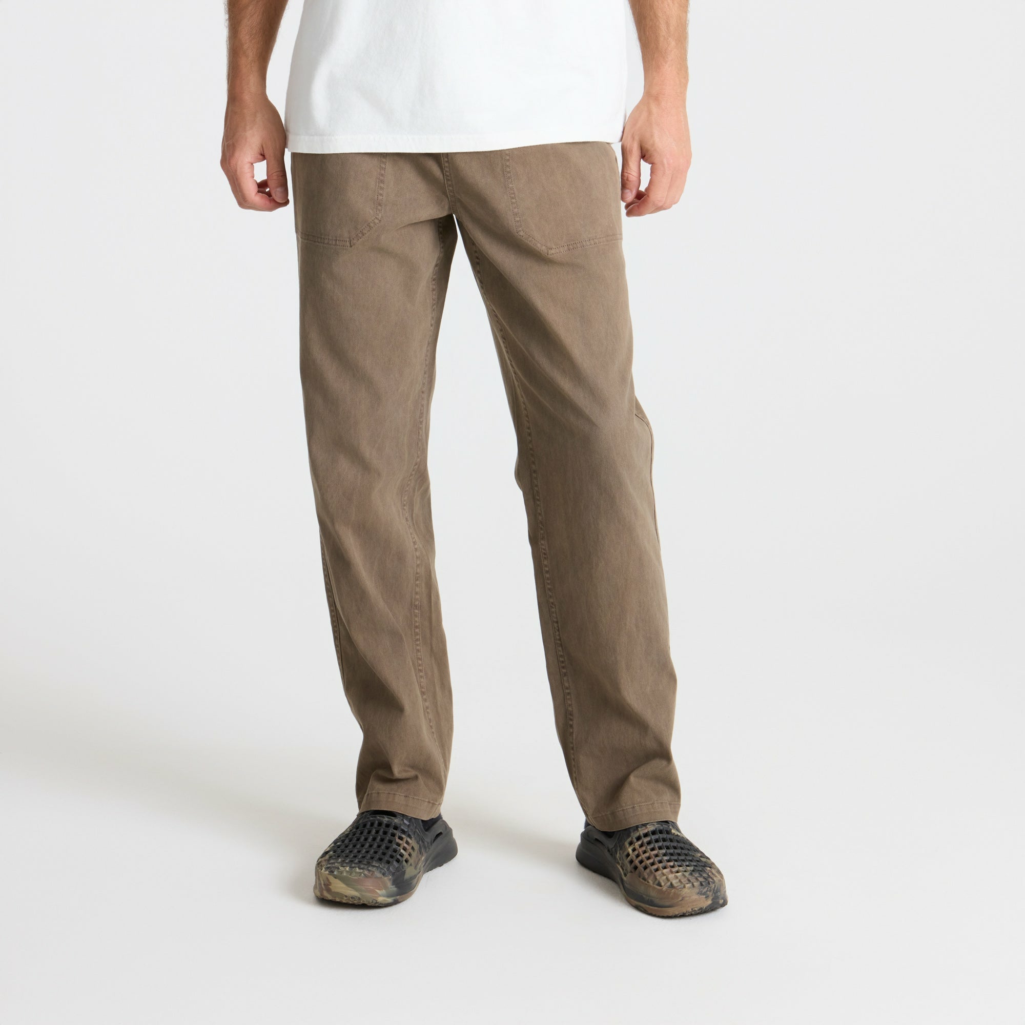 Roark Made To Fade Pants in Washed Brown - Men